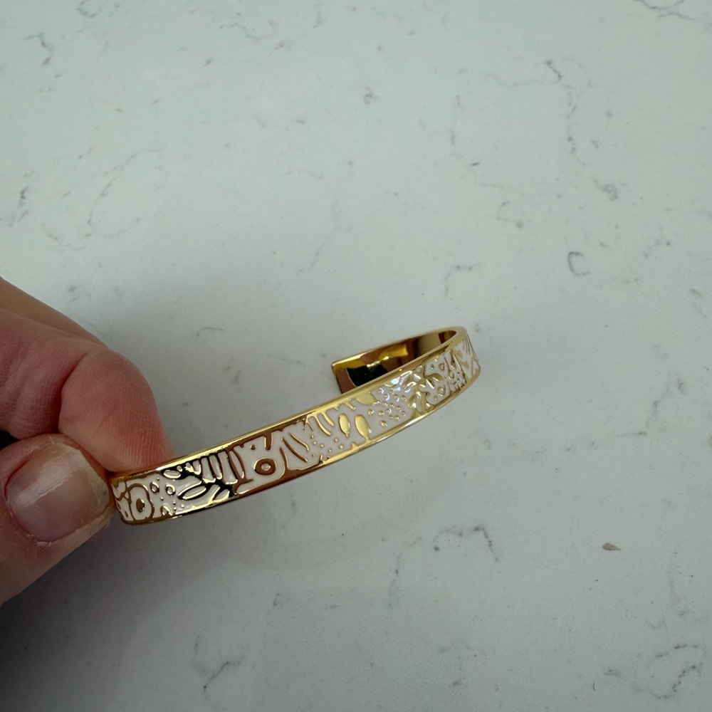 Rifle Paper Company NWOT Chic Gold and White Bracelet